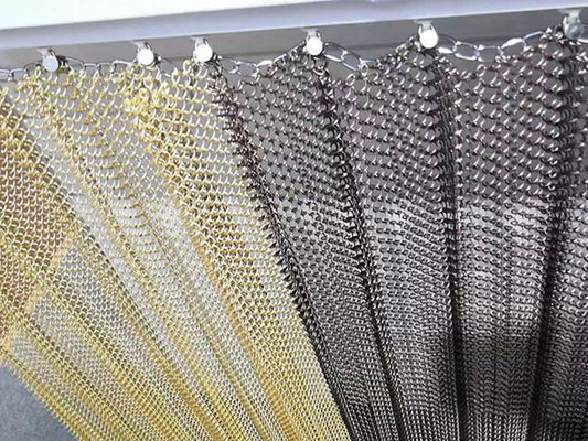 Facade Partition Metal Coil Drapery Stainless Steel Aluminum Alloy