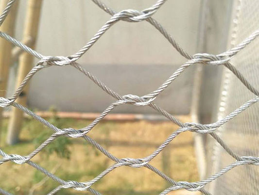 Transparent SS Rope Mesh 304 304L 316 316L Steel Cable Mesh For Balustrades