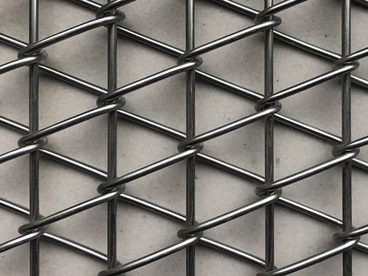 Architectural Woven Metal Mesh Fabric Create Weave Ss Woven Wire Mesh