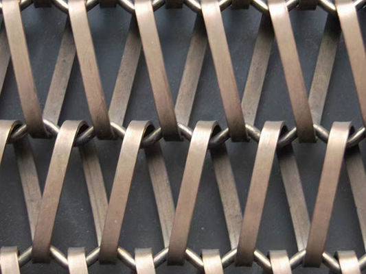 Architectural Woven Metal Mesh Fabric Create Weave Ss Woven Wire Mesh