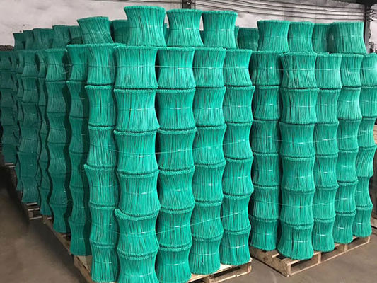 Green Galvanized Double Loop Wire Ties Black Annealed 3 Inch - 40 Inch Length