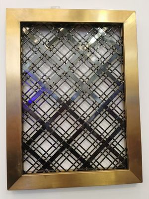 Golden Decorative Metal Mesh Screen Transparent Mesh Partition Panels