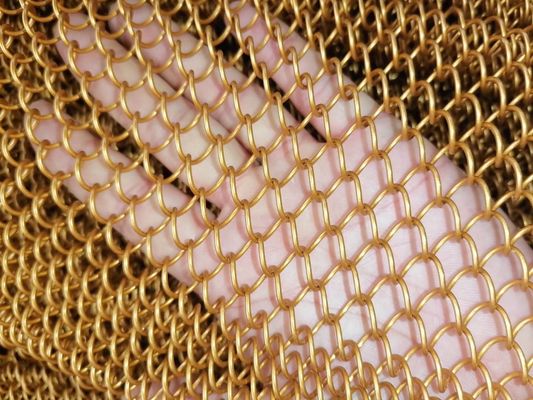 Decorative Chain Link Fence with Durable Aluminum Alloy Decorative Screen Mesh