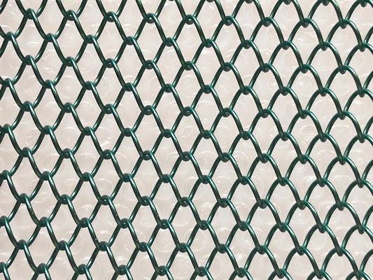 Color Decorative Wire Mesh Screen Aluminum Alloy Chain Link Fence