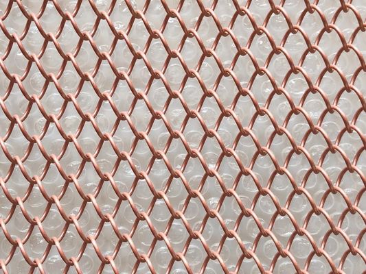 Chain Link Fence Decorative Screen Mesh with Customizable Material and 4mm-10mm Aperture