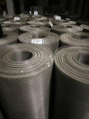 Fireproof Metal Woven Wire Mesh 0.7mm 0.8mm Stainless Steel Woven Cloth