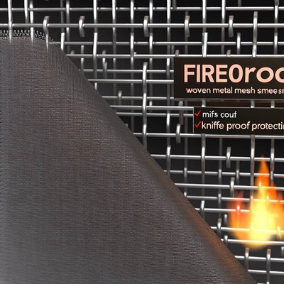 Fireproof Woven Metal Mesh Screen 1-635mesh for Durable and Knife Proof Protection