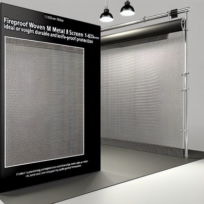 Fireproof Woven Metal Mesh Screen 1-635mesh for Durable and Knife Proof Protection