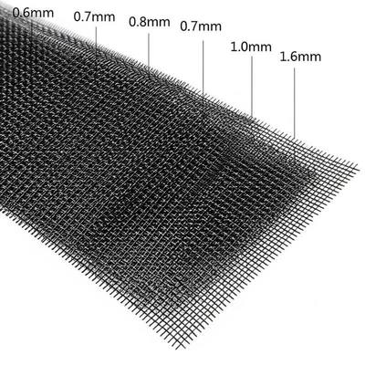 0.6mm 0.7mm 0.8mm 0.9mm 1.0mm 1.6mm Woven Screen Mesh with Fireproof And Knife Proof Advantage Black